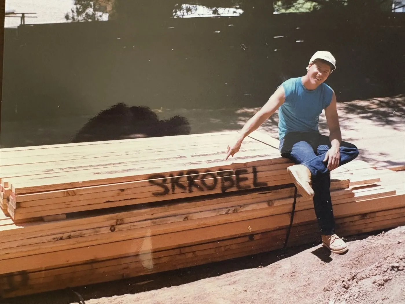 Lumber delivery on a job site